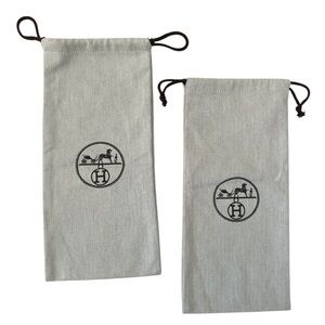 100% Authentic Hermès 2 Shoe Bags. New!